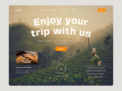 Travel web site landing page design appdesign branding design graphic design ui uidesign uidesigner uitrends uiux uiuxdesign userexperience userinterface ux uxdesign visual design web ui webdesign webdesigne