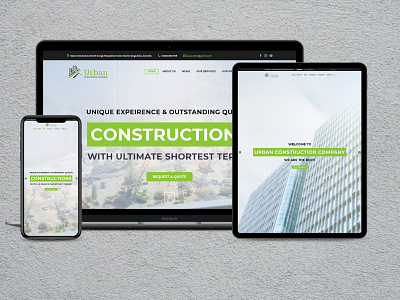 Construction Site design professional website responsive website web development wordpress website