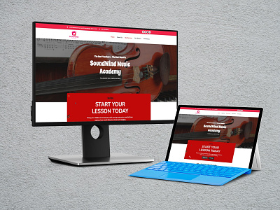 Music Academy design mobile responsive modern design professional website responsive website ui web development wordpress website