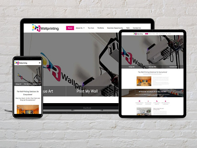 Wall Printing Business design mobile responsive modern design professional website responsive website ui web development wordpress website