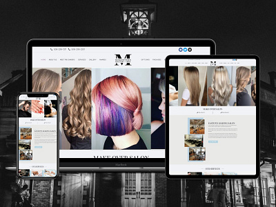 Hair Saloon design mobile responsive modern design professional website responsive website web development wordpress website