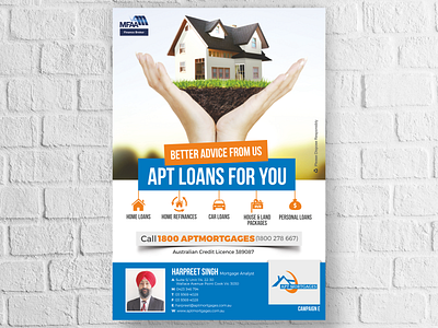 Flyer designed for Apt Mortgage Services Pty Ltd branding design illustration vector