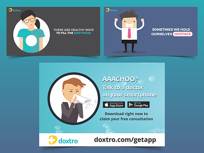 Ads & billboard designed for Doxtro Technologies Private Limited app branding design illustration vector