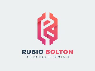 R + B logo for rubio bolton logo intials app apparel branding design graphic design icon illustration logo outfit ui ux vector
