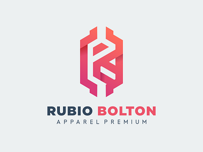 R + B logo for rubio bolton logo intials