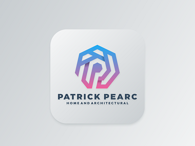 P logo initials for patrick pearc logo