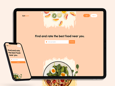 Food & Restaurant Rating App Template app code2 design food illustration kitchen lowcode nocode restaurant ui ux
