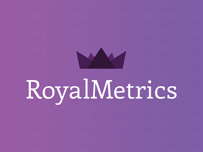 Royal Metrics crown fo fun logo mark royal triangles type