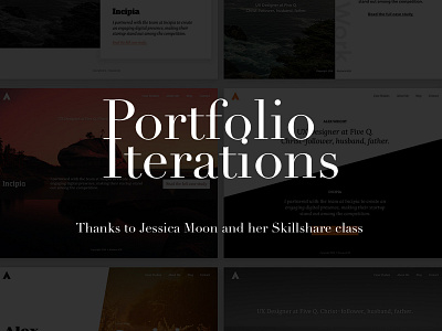 Portfolio Iterations creative prompts inspiration iterate personal site portfolio skillshare