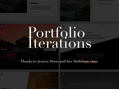 Portfolio Iterations creative prompts inspiration iterate personal site portfolio skillshare