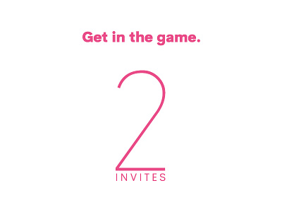 2 Dribbble Invites dribbble dribbble invite game on get in the game invites pink two