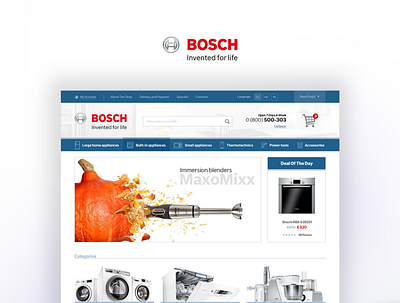 Bosch Ukrainian Store (material design) branding graphic design logo ui
