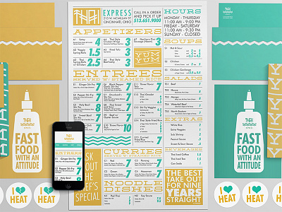 Thai Express cincinnati food iphone menu stickers thai