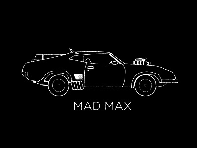 Mad Max car grit mad max movie vector