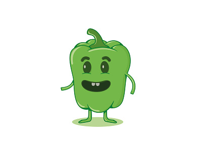 Pim character drawing frute green illustration pepper