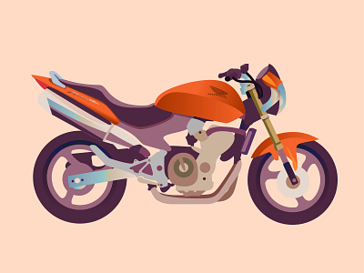 CB 600 F Hornet bike drawing illustration motorbike motorcycle vector