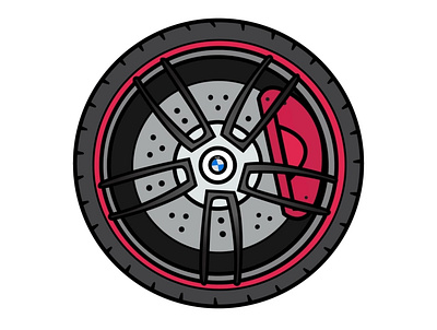BMW Tyre | Illustrator | MS 🤞 animation branding illustration vector