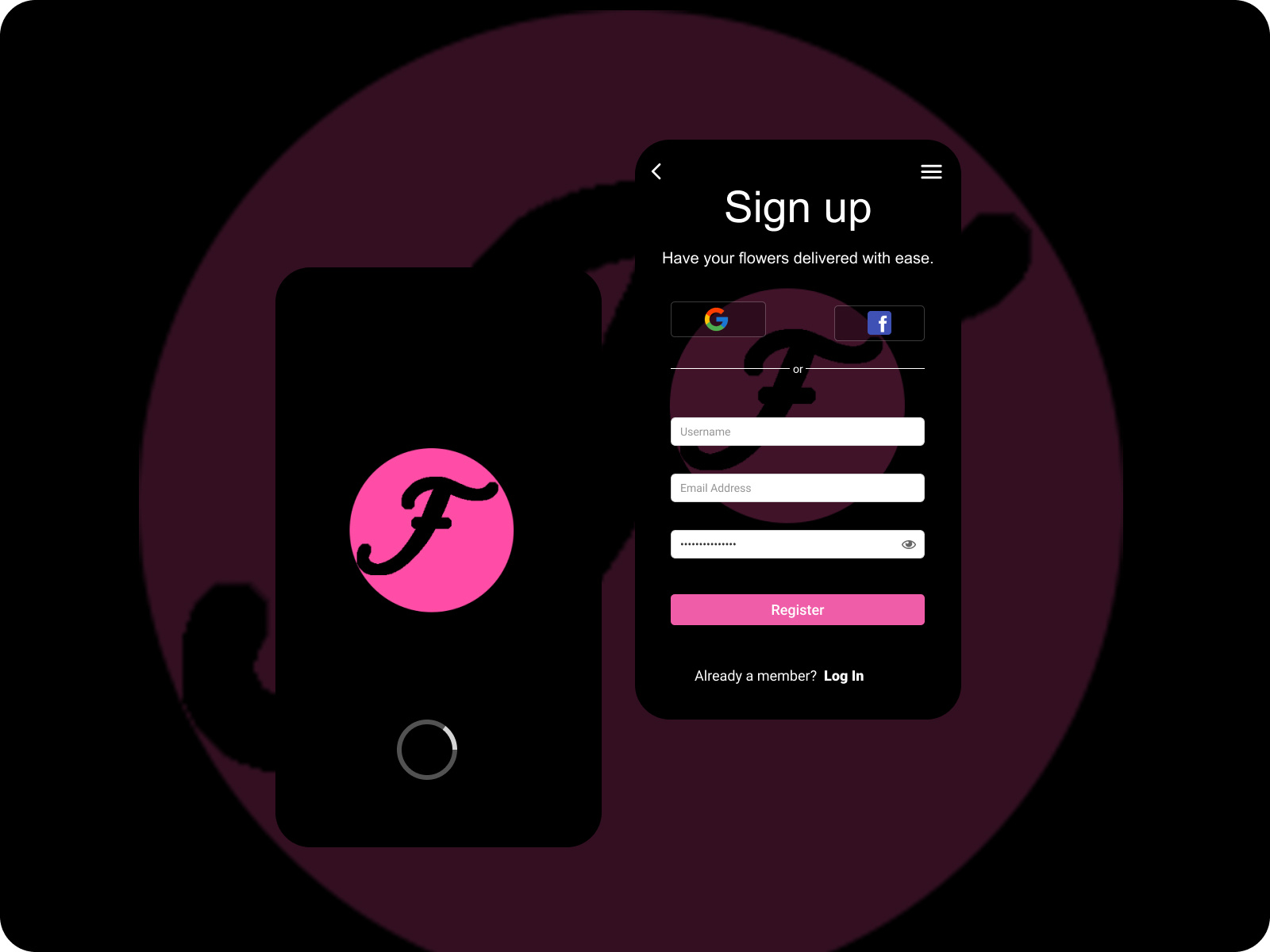 Flower Shop Sign Up Page by Adeleke Sherifah on Dribbble