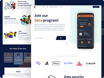 Vendible Landing Page Redesign