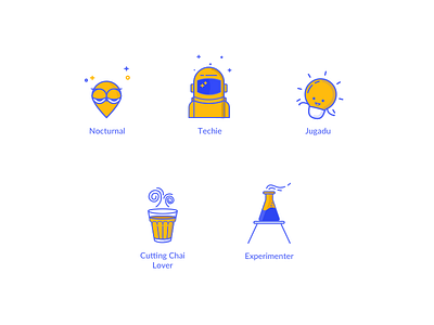 Illustrations for website redesign icons illustration