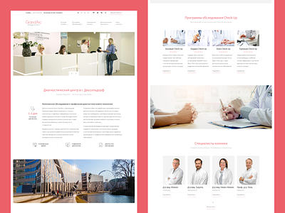 Diagnostic Center | website UI / UX design