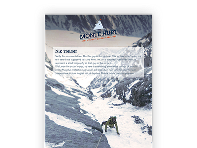 Expedition Folder blue climbing expedition folder print snow text white