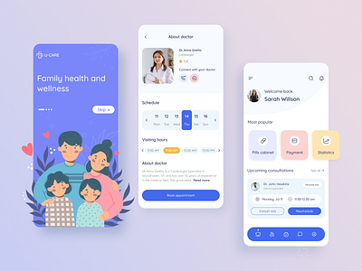 Medical service — Mobile App app concept design ui