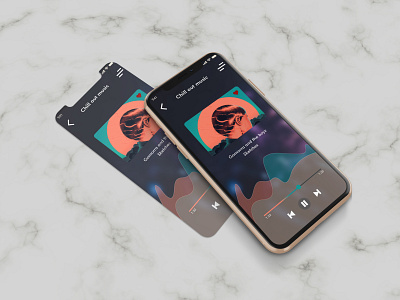 Simple music player app design