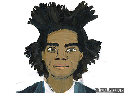 Basquiat Portrait artist editorial illustration people portrait portrait painting