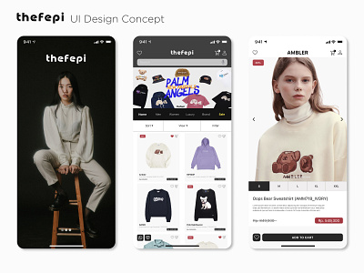 Fashion E-Commerce app design ux