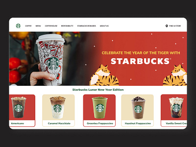 Starbucks Website Re-Created