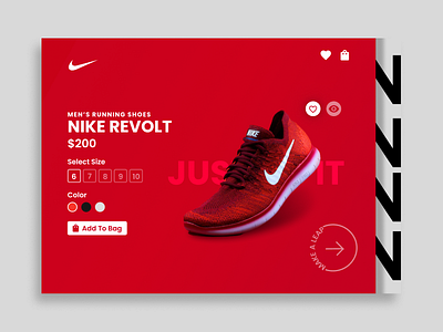 Nike Webpage Design Concept animation app design design e commerce nike product design shoes ui ui design uiux web design