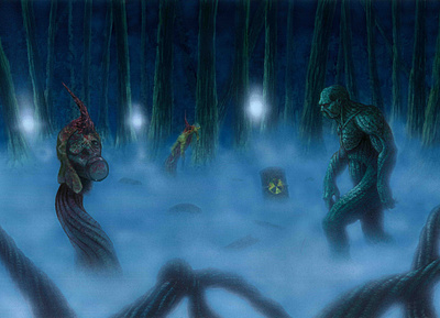Swamp Thing art comics dccomics horror illustration painting swampthing