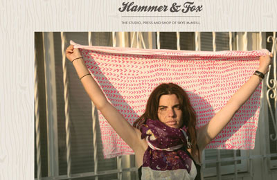 Hammer & Fox Thesis Site fashion gallery photo surface textiles web