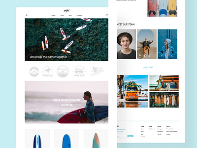 Safai (Surfboard Ecommerce Website) branding design ecommerce figma illustration typography ui uiux ux web design xd