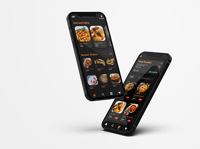 Frilzy Food Delivery App darkmode fooddeliveryapp mobileapplication productdesign u ux