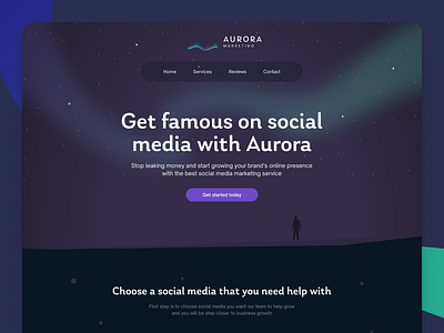 Social Media Marketing - Landing UI/UX page figma landing page social media social media marketing ui uiux website