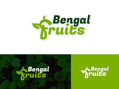 Fresh Fruits logo bangalfruits bangla fruits bangla logo branding food logo fresh logo fruits logo graphic design logo logo design