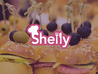 Shelly catering design food graphic design logo