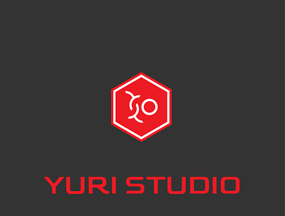 Yuri studio company logo illustrator logo design minimalist logo