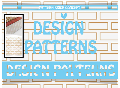 PATTERN BRICK CONCEPT art background cover craft design graphic graphic design illustrator make pattern mug pattern seamless wallpaper wrapping paper