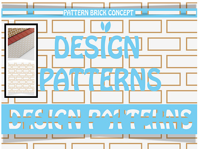 PATTERN BRICK CONCEPT art background cover craft design graphic graphic design illustrator make pattern mug pattern seamless wallpaper wrapping paper