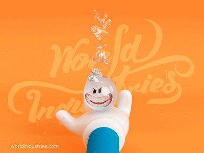 World Industries animation flame boy water boy lettering motion rebelión