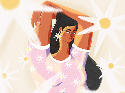 Summer vives character design digital digital illustration girl illustration ipad woman illustration