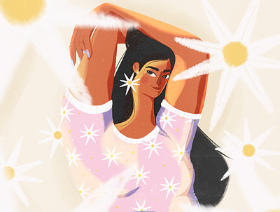 Summer vives character design digital digital illustration girl illustration ipad woman illustration