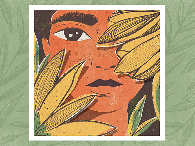 Sunflower Girl by Elina Cecilia Giglio on Dribbble