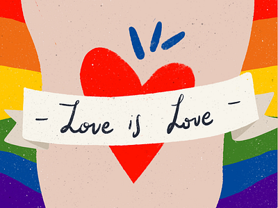 Love is love❤️ pride 2019 color design equality illustration ipad love is love pride procreate