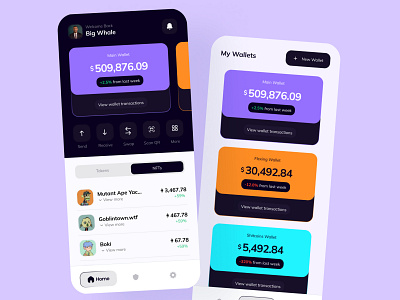 Crypto Wallet App Design