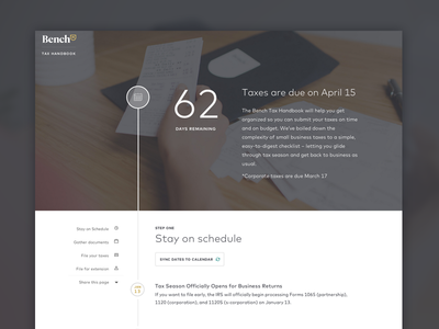 Bench Tax Handbook