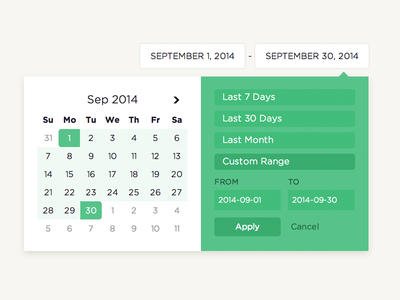 Attribution Datepicker